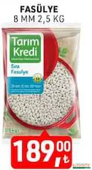 TARIM KREDİ KURU FASULYE 2.5 KG fiyat ve kampanya bilgisi